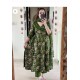 Royal Bloom Anarkali Kurti Set – Olive Green Royal Bloom Anarkali Kurti Set – Olive Green