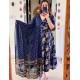 Royal Bloom Anarkali Kurti Set – Navy Blue Royal Bloom Anarkali Kurti Set – Navy Blue