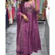 Royal Elegance Embroidered Anarkali – Plum Purple