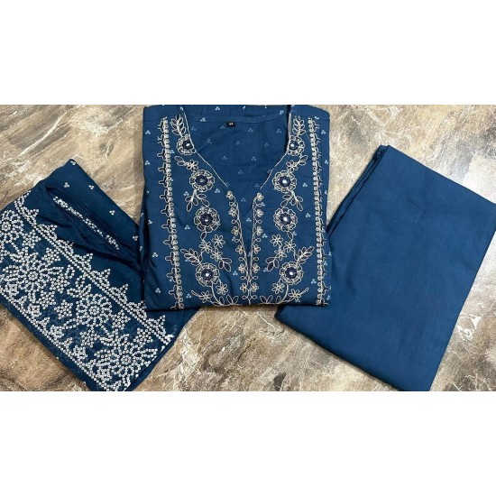 Royal Elegance Embroidered Anarkali – Navy Blue Royal Elegance Embroidered Anarkali – Navy Blue