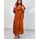 Burnt Orange Embroidered Anarkali Suit Burnt Orange Embroidered Anarkali Suit