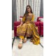 Anarkali Cotton suit set with dupatta-Merigold Vine