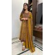 Anarkali Cotton suit set with dupatta-Merigold Vine