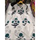 Ivory Blue Floral Cotton Kurta Set