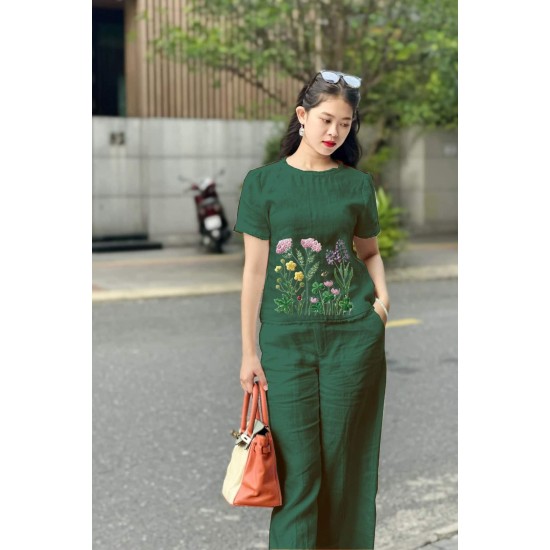Botanical Bloom Green Co-ord Set