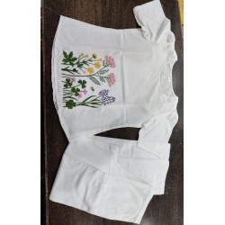 Botanical Bliss White Co-ord Set  Botanical Bliss White Co-ord Set