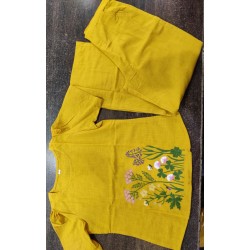 Botanical Bloom Mustard Yellow Co-ord Set Botanical Bloom Mustard Yellow Co-ord Set