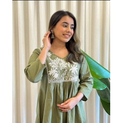 Elegant Eden Co-ord Olive Green 