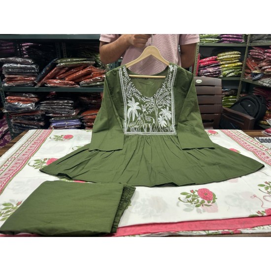 Elegant Eden Co-ord Olive Green 