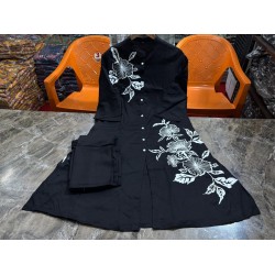 Elegant Noir Floral Co-ord Set