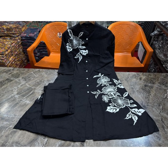 Elegant Noir Floral Co-ord Set