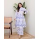 Blue Ikat Breeze Cotton Co-ord Set