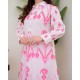  Pink Ikat Breeze Cotton Co-ord Set: