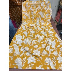 Yellow Sunshine Bloom Cotton Co-ord Set