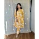 Yellow Sunshine Bloom Cotton Co-ord Set