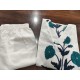 Ivory Blue Floral Cotton Kurta Set