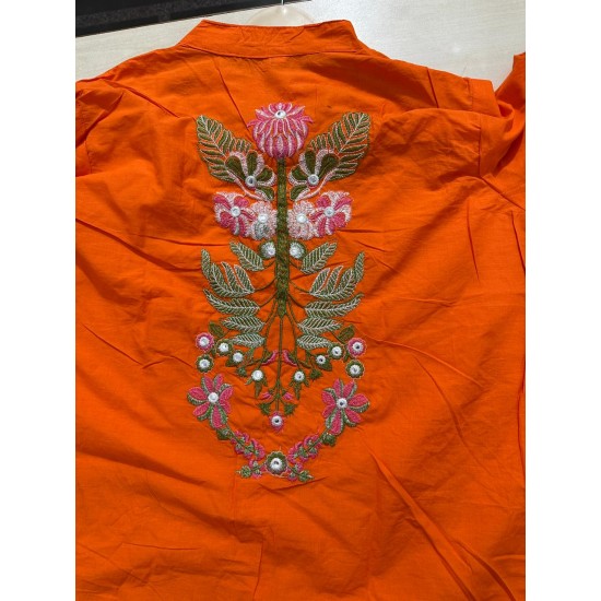 Rust Elegance Cotton Coord Set