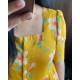 Bloom Bright Dress-Yellow