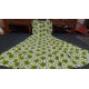 Green Daisy Smocked Cotton Dress