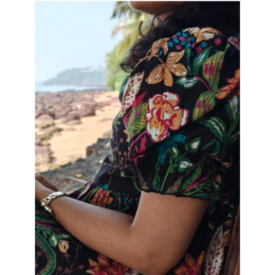 Bloom Bright Dress-Black Bloom Bright Dress-Black