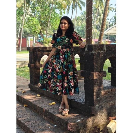 Bloom Bright Dress-Black Bloom Bright Dress-Black