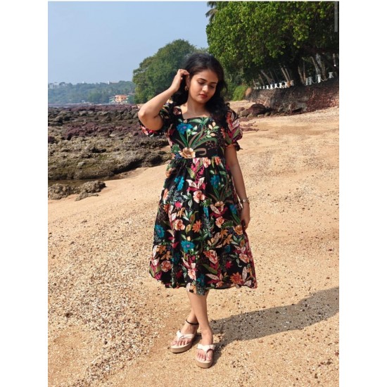 Bloom Bright Dress-Black Bloom Bright Dress-Black