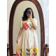 White Bloom Garden Cotton Dress