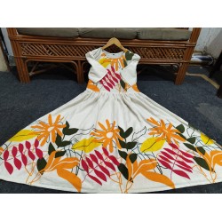 White Bloom Garden Cotton Dress