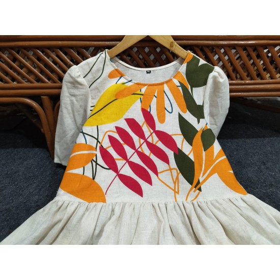 White Bloom Garden Cotton Dress