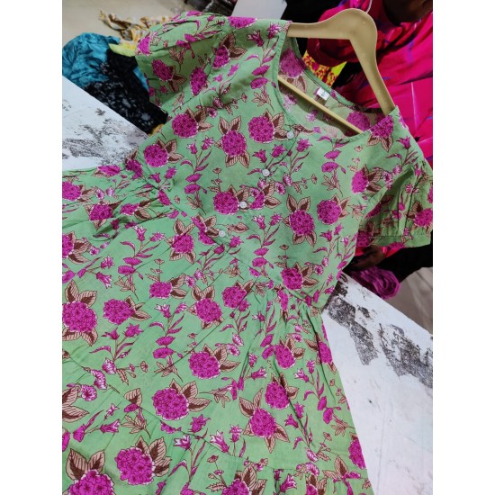 Bloom Bright Dress-Sage Green