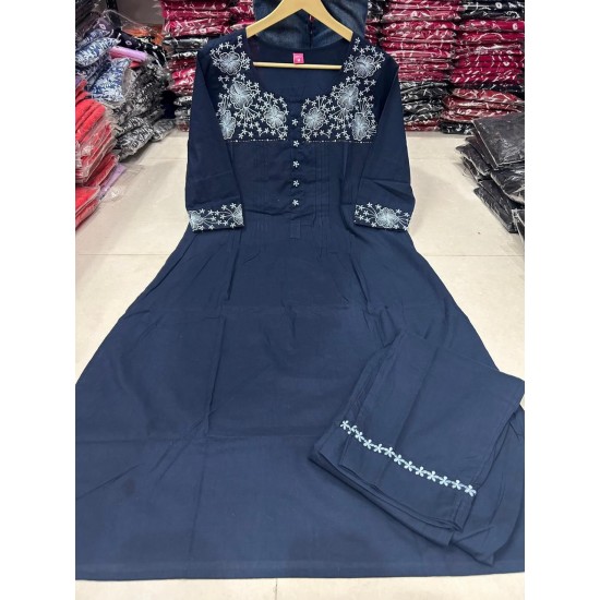 Midnight Elegance Black Kurta Set 