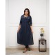 Midnight Elegance Black Kurta Set 