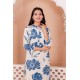 Gulrangi Blossom Kurti Set – Indigo Blue Gulrangi Blossom Kurti Set – Indigo Blue