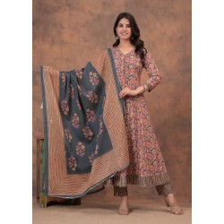 Floral Breeze Anarkali Kurta Set