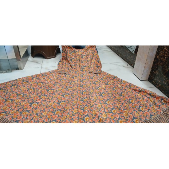 Floral Breeze Anarkali Kurta Set Floral Breeze Anarkali Kurta Set