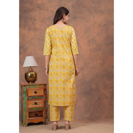 Sunshine Blossom Cotton Suit Set