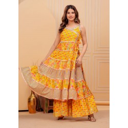 Sunshine Bloom Anarkali Set  Sunshine Bloom Anarkali Set