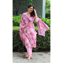 Gulabi Nazakat Cotton Suit Set 