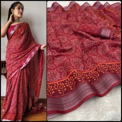 Linen Saree