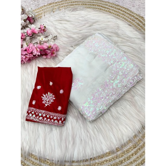 Zimmy Chu Elegant Partywear Saree