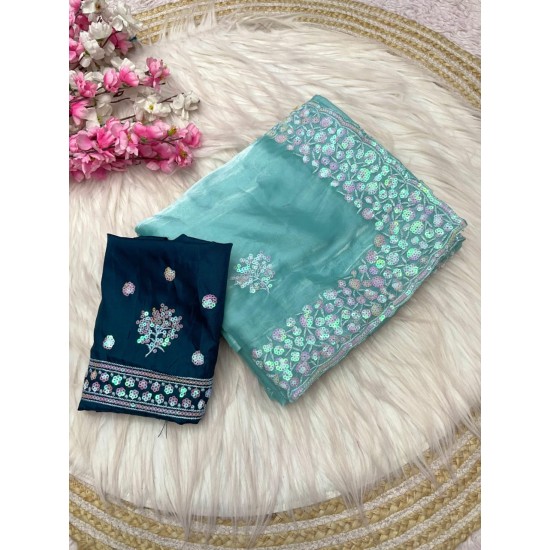 Zimmy Chu Elegant Partywear Saree