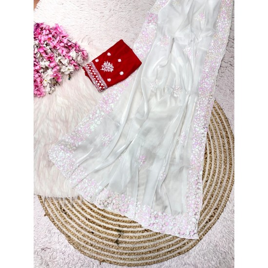 Zimmy Chu Elegant Partywear Saree