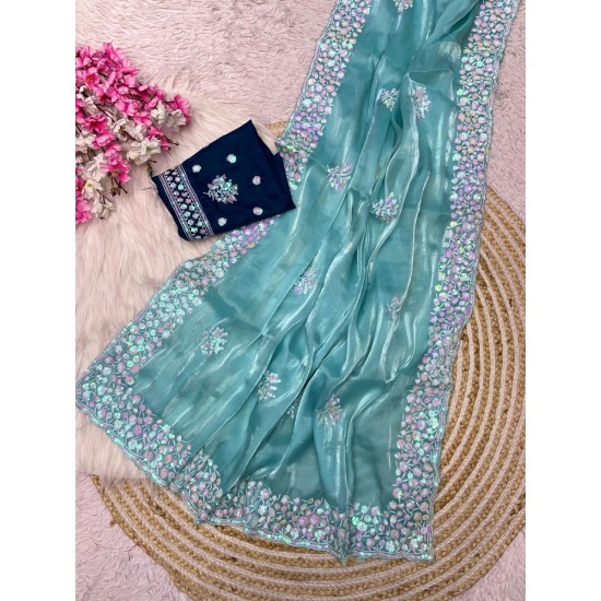 Zimmy Chu Elegant Partywear Saree