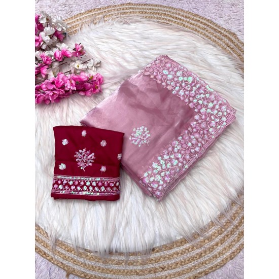 Zimmy Chu Elegant Partywear Saree