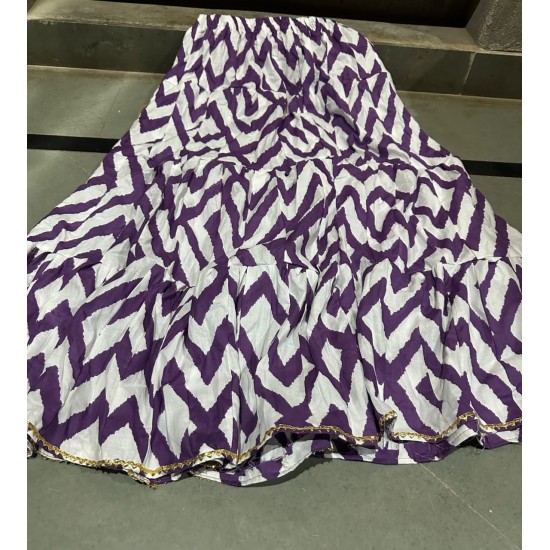 Printed Cotton Flare Skirts