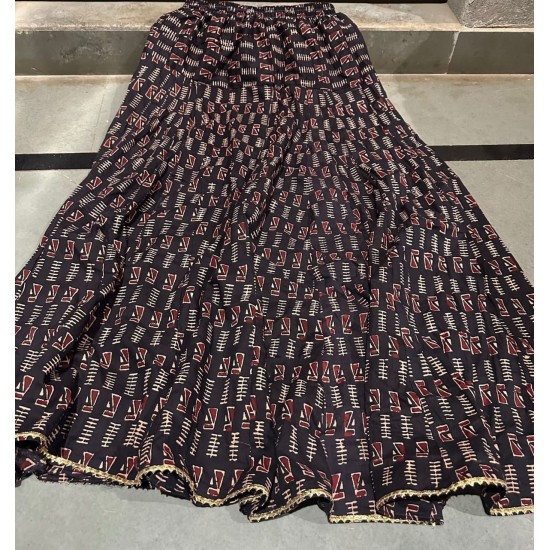 Printed Cotton Flare Skirts