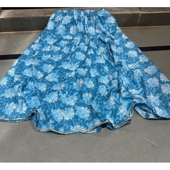 Printed Cotton Flare Skirts