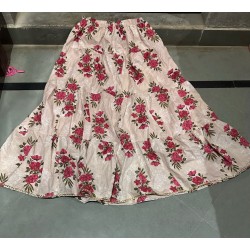Printed Cotton Flare Skirts