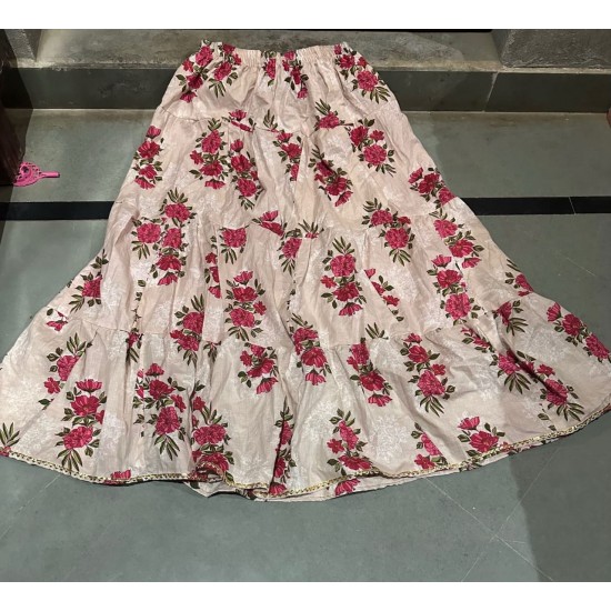 Printed Cotton Flare Skirts