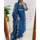 Blue Block Print Cotton Suit Set Blue Block Print Cotton Suit Set